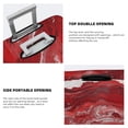 thumbnail image 6 of Multi-Size Suitcase Protective Cover Full Range Double Stitching Invisible Zipper For Travel Business Red Marble_1 Medium, 6 of 8