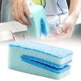 thumbnail image 5 of 3 Pack Kitchen Dish Sponge, TINGXIN Non Scratch Cleaning Pad, Multifunctional Scrubber, for Home Kitchen, Dish and Pot Washing Use, Sky Blue S Size, 5 of 5