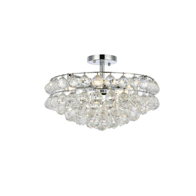 Elegant Lighting Savannah 18 inch flush mount in chrome