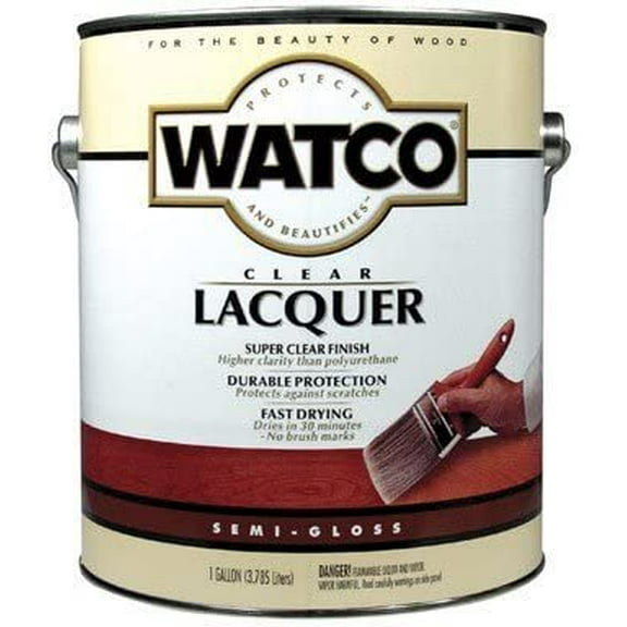 Watco 1G Semi Gloss Clear Lacquer Wood Finish -4 Pk