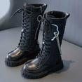 thumbnail image 2 of Gibobby Glitter Girls Cowgirl Boots Mid Calf Boots Girl Cowboy Boots Size Little Kids/Big Kids,Black,9-9.5 Y, 2 of 9