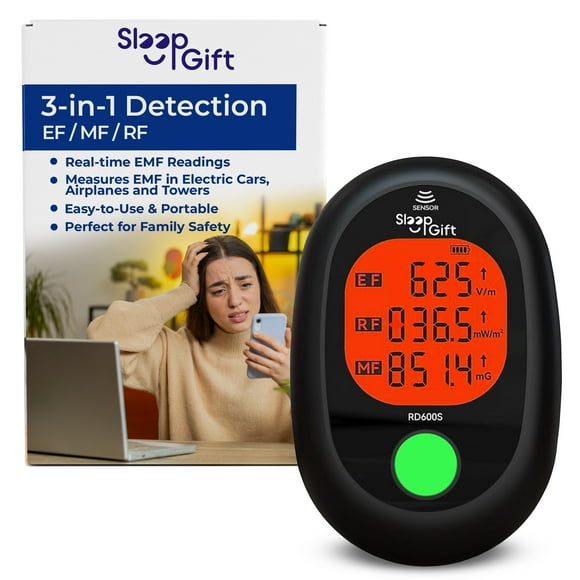 EMF Reader, Radiation Tester, Portable and Lightweight Wireless Signal Reader for Better Sleep, Best RF Detector for Every Environment's Measurement