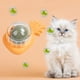 thumbnail image 4 of Juguetes De Hierba Gatera Bolas para lamer de hierba gatera de piña, juguetes de hierba gatera saludables, suministros para mascotas (naranja) Libre de BPA, 4 of 8