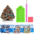 thumbnail image 6 of JASGARDE DIY Tabletop Diamond Art Painting Kit, Special Shaped Rhinestone Desk Placement Ornament, Home Stand Up Gem Painting Craft Kit, Gift, Christmas Tree, 6 of 6