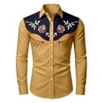 thumbnail image 3 of Hienoo Long Sleeve Western Shirt for Boys Casual Button Down Cowboy Shirt Top, Sizes 4-13, 3 of 3