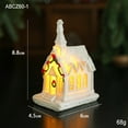 thumbnail image 3 of BINGLI Christmas Houses Resin Ornaments Desktop Decoration Lighted Christmas Houses 2025 Cottage Town Tiny Figurine with LED Light Winter Village Ornament for Xmas Scene Decorations, 3 of 9