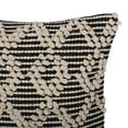 thumbnail image 3 of Noble House Xinyue Decorative Throw Pillow, 18" x 18", Black and Beige, 2 Pack, 3 of 8