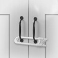 thumbnail image 5 of ZHAOCHENG Paquete de 4 Cerraduras deslizantes para gabinetes seguras para niños, ideales para proteger al bebé en perillas y perillas de gabinetes, protegen su cocina, baño, puertas de almacenamient, 5 of 5
