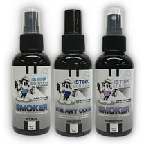 The Stink Solution Smoke Odor Eliminator Spray 3 4 oz Bottles Bamboo Teak, Sky Blue, & Unscented