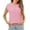 Pink, variant on Zeagoo Women's Cap Sleeve Sweater Vest Crew Neck Sleeveless Casual Knit Lightweight Spring Summer Top