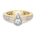 thumbnail image 3 of IGI Certified 5 Carat Pear Shape Lab Grown Diamond Engagement Ring | 14K Yellow Gold | Regalia Milgrain Diamond Ring | FG-VS Quality Friendly Diamonds, 3 of 6