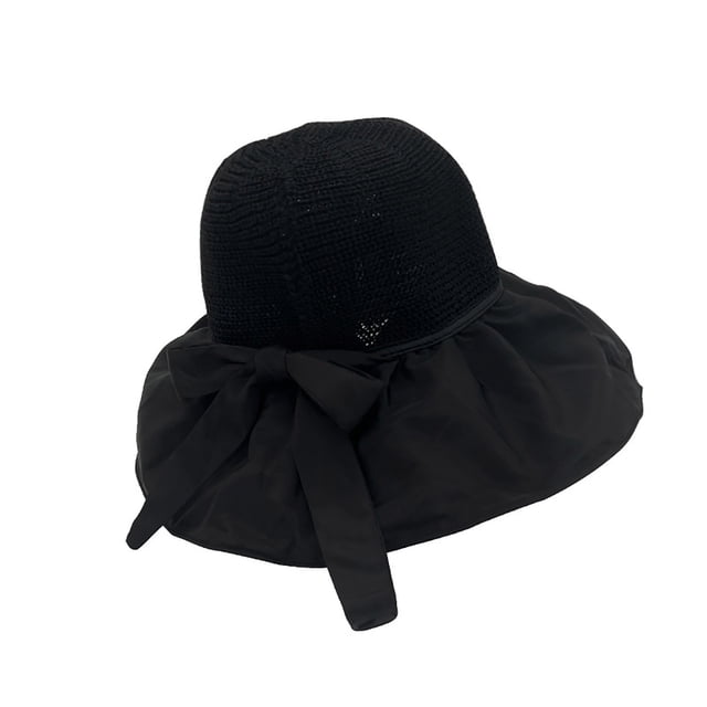 Sombreros de pescador de goma de verano para mujer, sombrero de ala ancha, parasol y protección solar, sombrero para mujer