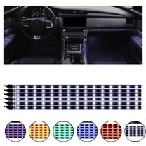 The Perfect Part Pack of 18 pcs 12V Waterproof LED Light Strips for Car - Blue