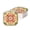 Floral1, variant on DTFMZOV Small 5 inch Paper Plates, Square Party Paper Plates for Dessert, Vintage Red Floral Disposable Plates, Microwave Safe, Heavy Duty Plates for Cake Appetizer, 60 Count Party Supplies