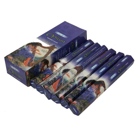 Opium Incense - GR Opium Pack of 6 Boxes Masala Coated 120 Incense Sticks