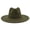 Green, variant on Women Fashion Felt Church Hats Classic British Style 9.5CM Wide Brim Top Fedora Hat Wedding Dress Up Jazz Cap