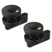2pcs 53mm Diameter Plastic Nylon Privacy Indicator Door lock for Public Toilet