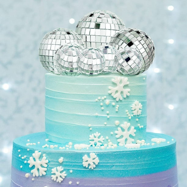 Décoration de gâteau boule disco 4 pièces Fournitures d'anniversaire,  décoration de gâteau d'anniversaire, dernière Disco Bachelorette Party Bday  Cupcake Decor -  Canada