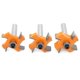 thumbnail image 3 of 3Pcs Tongue and Groove Cutter, 4 Blade Balls 8mm Shank T - Wood Shaped Cutter, Woodworking Tools for Doors, Tables, Shelves, Walls and More, 3 of 5