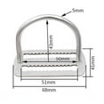 thumbnail image 3 of Scuba Diving Weight Belt Slide Stopper Keeper Bcd Belt Retainer Stopper 50Mm, 3 of 6