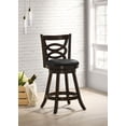 thumbnail image 2 of Calecita Wood Swivel Counter Stool Cappuccino (Set of 2), 2 of 13