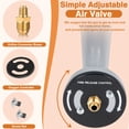 thumbnail image 4 of SIXDAY 11.2" Burner Head High Pressure, 200, 000 BTU Cast Iron Burner, 4.1ft Hose & Brass Fitting (Round), 4 of 6