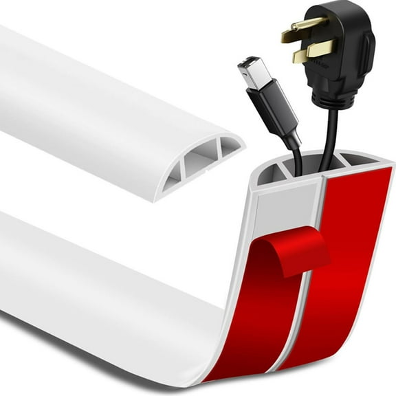Floor Cord Cover Adhesive Power Cable Protector Cord Hider Cable Wire Management Antislip Floor Cord Cover Enduring