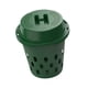 thumbnail image 1 of Contenedor de compostaje, cubo de basura portátil sellado con tapa ventilada, cubo de compostaje para residuos orgánicos, contenedor de compostaje, 1 of 8