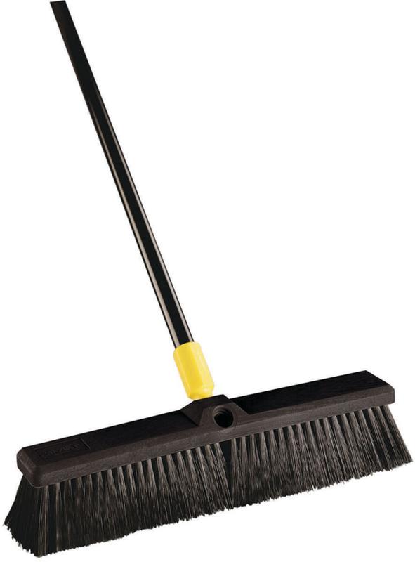 Quickie 00594 Push Broom, Tampico Fiber Bristle, Resin Block, 15/16 in