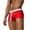 Red, variant on Mens Swim Trunks Plus Size Shorts Wear Beach Slim Swimwear Solid Breathable Pants Trunks Swimwear Bathing Suit