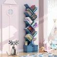 thumbnail image 4 of Estantería de almacenamiento para libros, estantería de suelo para estudiantes, con forma de árbol, económica, sencilla, pequeña, con cajón de almacenamiento, 4 of 5