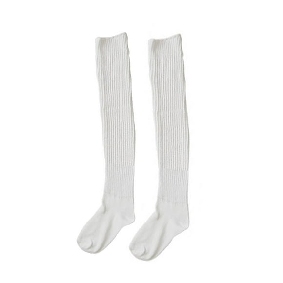 MSJUHEG Socks For Women Womens Socks Loose Socks Japanese Student Girl Socks Loose Stockings Super Long Uniform Socks Thigh High Socks B One Size