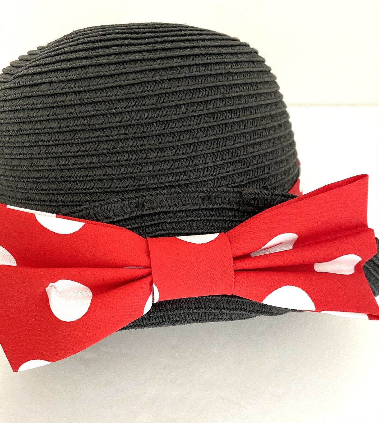 DISNEY MINNIE MOUSE STRAW SUN HAT, WITH MINNIE MOUSE BOW  display picture 3