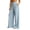 Blue, variant on Kezqiaxn Wide Leg Pants for Women Fashion Striped Drawstring Elastic Waist Loose Casual Pants with Pockets Womens Trousers