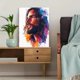 thumbnail image 5 of Qisvanset Framed Canvas Wall Art 12x16 Inch Jesus Watercolor Portrait Faith Home Wall Art Decor, 5 of 5