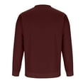 thumbnail image 5 of Fengactive Mens Oversized Long Sleeve Crewneck Shirts 2025 Fall Casual Round Neck T-Shirt Washed Tops with Pocket, 5 of 6