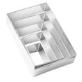 thumbnail image 3 of 5pcs Stainless Steel Rectangle Cookie Cutter Baking Tools Stainless Steel Cookie Mold Pastry Cutter Stainless Steel Pastry Mold, 3 of 4