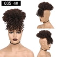 thumbnail image 2 of LHWEN Curly Hair Explosion Hair Pack Bangs Wig Small Curly Hair Pack Beauty Salon Straight Hair Fun Lace Wavy Curls Braided Hair Synthetic Hair bohon Perfect for Party Everyday, 2 of 4