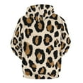 thumbnail image 5 of Beige Background Leopard Print Spots Oversized Hoodies For Men Teen Pullover With Pocket Mens Pullover Hoodie Sweatshirt S-5XL, 5 of 6