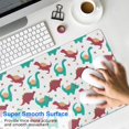 thumbnail image 4 of Long Mouse Pads for Desk,White Cartoon Cute Dinosaurs Pattern Desk Mats on Top Of Desks, Desk Mouse Pad Extra Large with 3mm Non-Slip Base and Stitched Edge for Gaming,Office,Work,Home 35.4"x15.7", 4 of 6