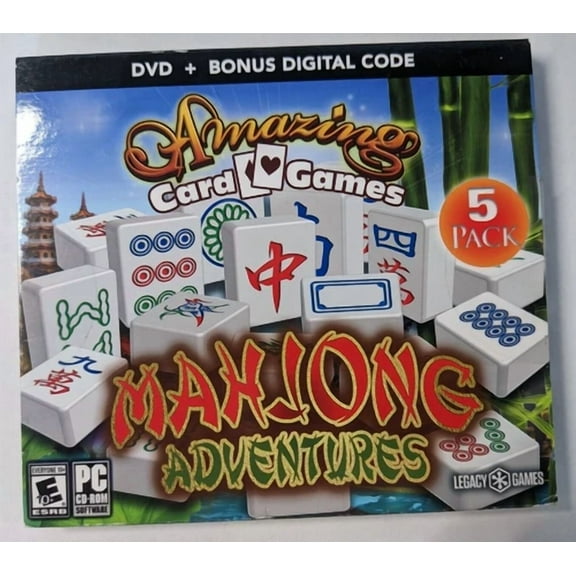 TREND- Amazing Card Games: Mahjong Adventures - 5 Pack - Pc Game - New