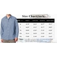 thumbnail image 7 of Thrilos Shirts for Men Denim Long Sleeve Shirts Button Down Regular Fit Shirt LightWeight Casual Shirts, 7 of 7
