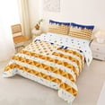 thumbnail image 2 of Erosebridal Waffle American Flag Full Size Comforter Sets for Kids, Navy Ice Cream Drip Bedding Sets, Colorful Polka Dots Reversible, 1 Comforter and 2 Pillowcases, 2 of 6