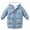 Blue, variant on Toddler Girls Puffer Coat Winter Warm Jacket Padded Hooded Overcoat, Sizes 3-4
