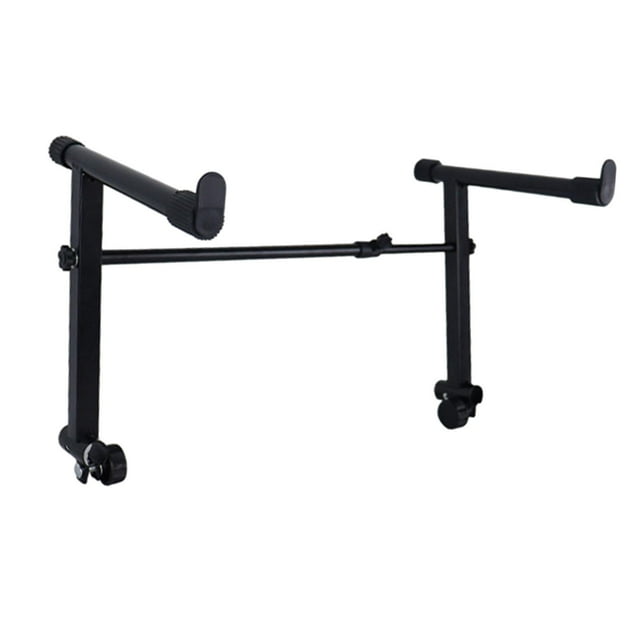 Soporte para teclado de segundo nivel, soporte para teclado, soporte para bastidor, ajustable para espectáculo en escenario