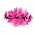 thumbnail image 3 of Hello Twin Size Duvet Cover Set, Inspiring and Motivational Quote in Hand Lettering Calligraphic Design on Pink, Decorative 2 Piece Bedding Set with 1 Pillow Sham, Magenta Black, by Ambesonne, 3 of 3