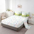 thumbnail image 5 of jejeloiu Cute Duck 7pcs Bedding Comforter Set,Colorful Flower Floral Queen Bedding Sets,Western Rustic Farmhouse Cabin Queen Sheet Sets For Girls Boys,Breathable Home Decor Reversible, 5 of 8