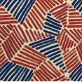 thumbnail image 2 of Plutus 20" x 26" Sketch Abstract Luxury Throw Pillow in Red and Blue, 2 of 7