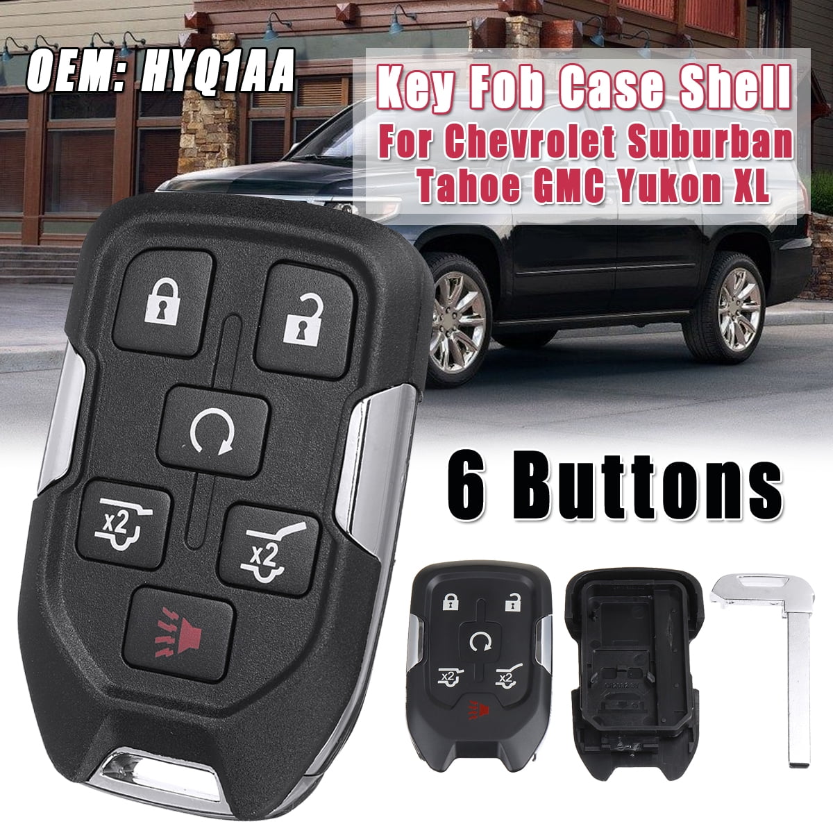 6 Buttons Remote Key Fob For Chevrolet Suburban Tahoe Gmc Yukon Xl Hyq1aa Walmart Com Walmart Com 6 Buttons Remote Key Fob For Chevrolet Suburban Tahoe Gmc Yukon Xl Hyq1aa Walmart Com Walmart Com
