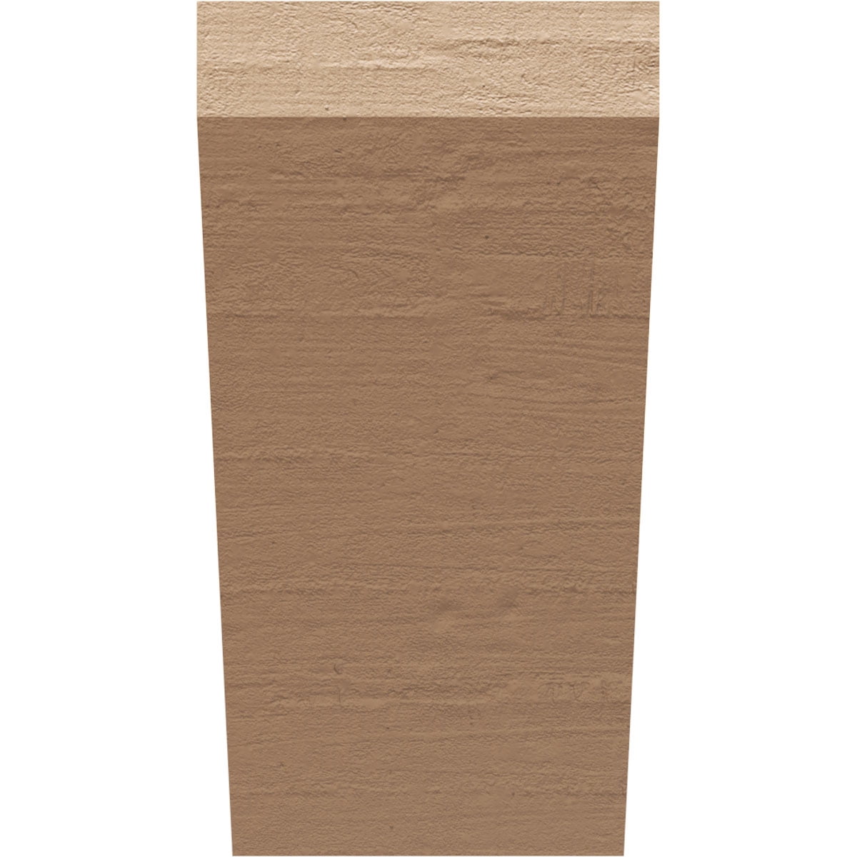 6"W x 6"D x 12"H Wide Concord Rough Cedar Woodgrain TimberThane Corbel, Primed Tan
